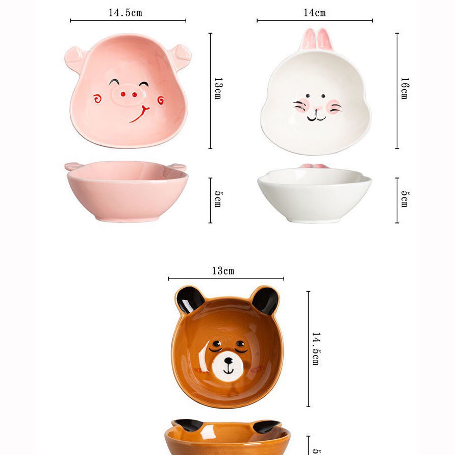 Bát sứ hình thú cao cấp 15cm