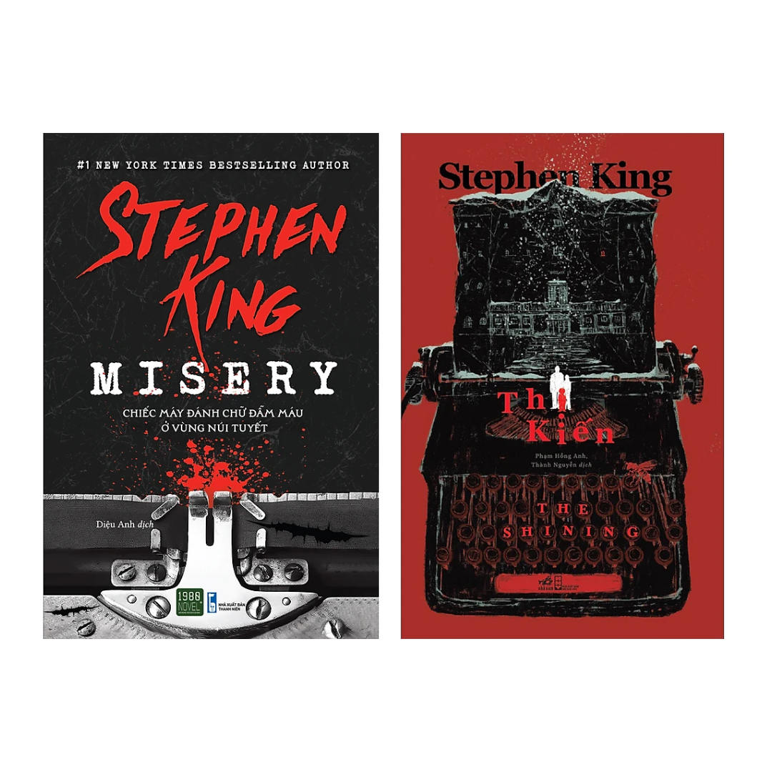 Sách - Combo 2 Cuốn Tiểu Thuyết Kinh Dị Của Stephen King: Misery + Thị Kiến