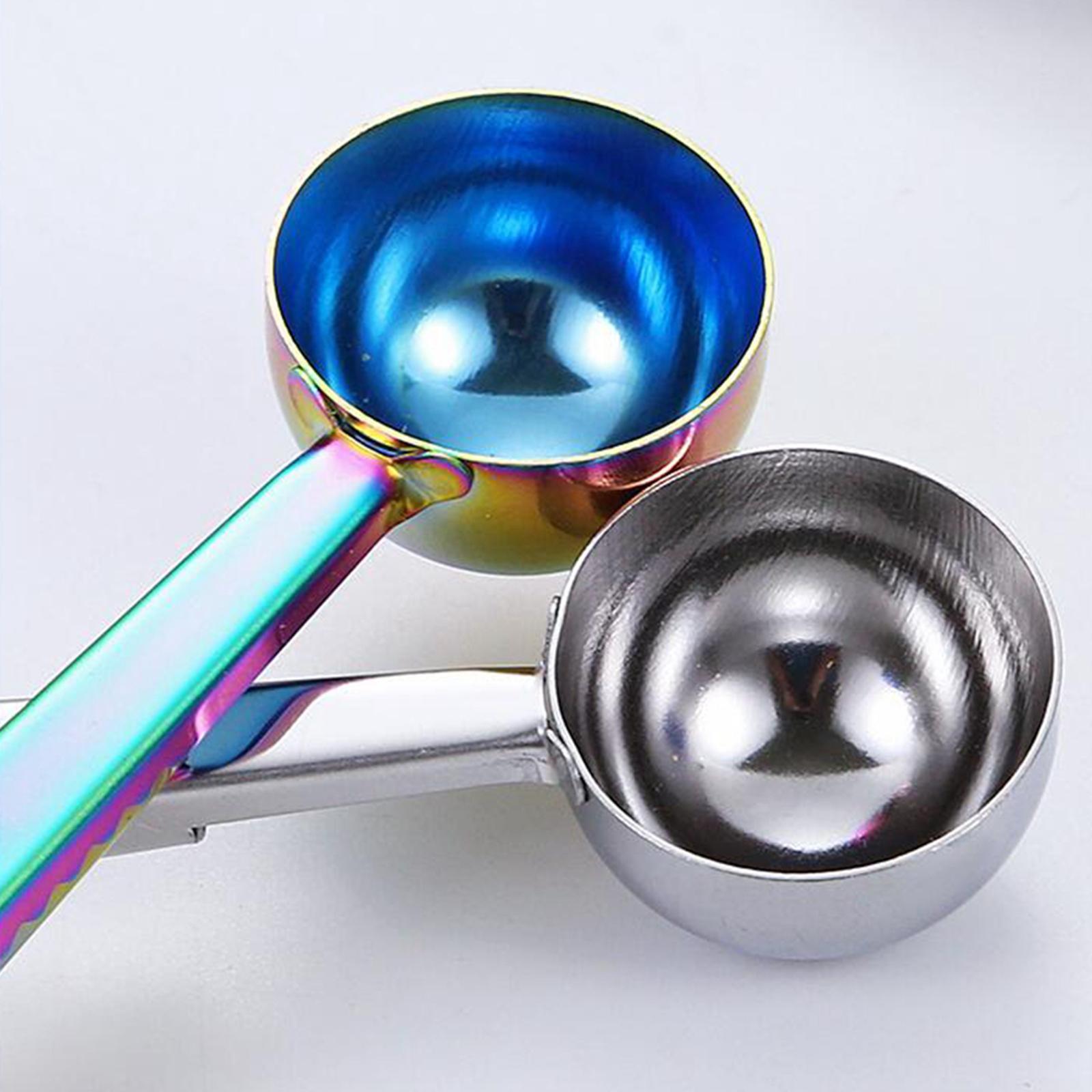 2 in 1 Coffee  Bag Clip Coffee Powder Spoon Tablespoon for Milk Powder,