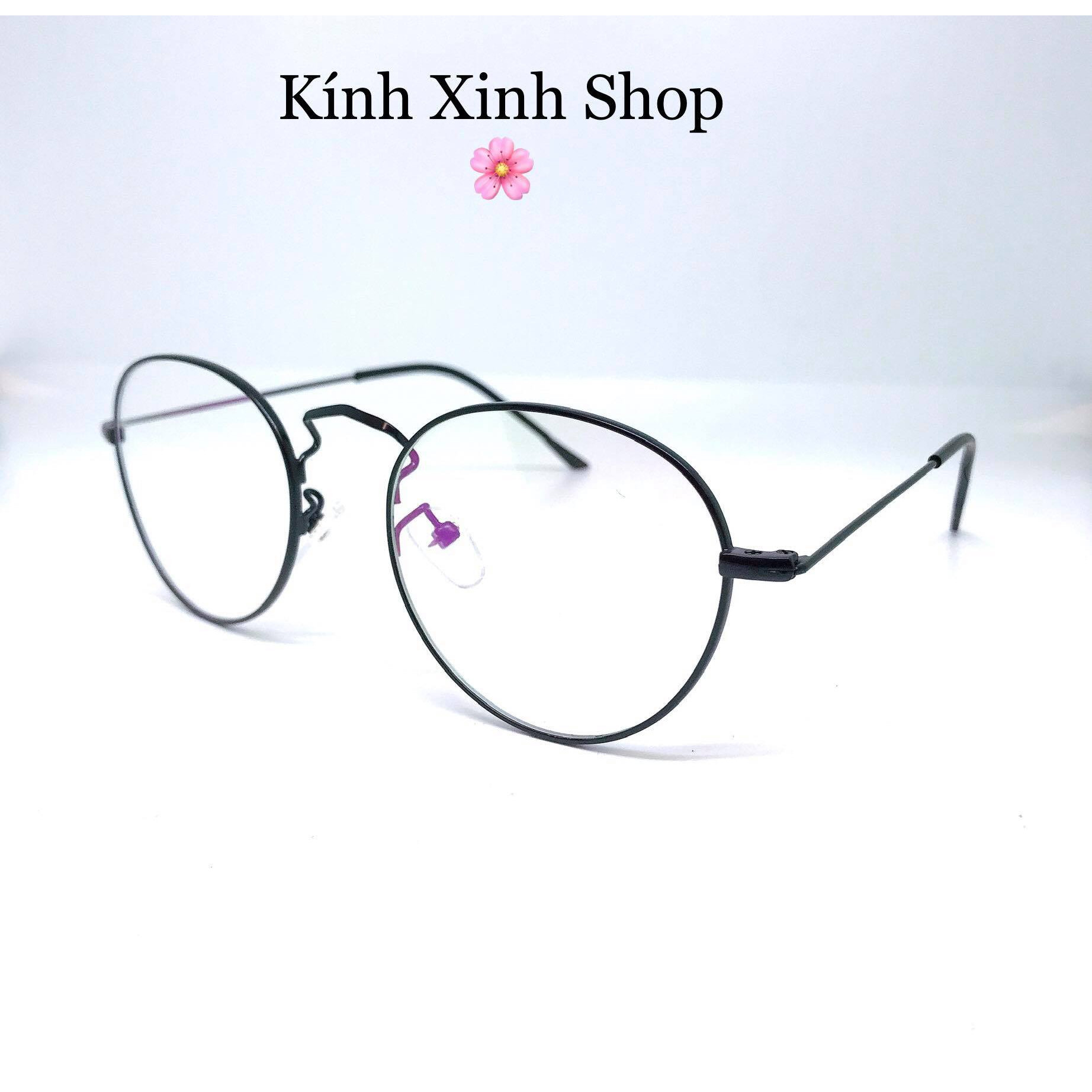 Kính Mắt tròn Kim loại tăm mảnh siêu nhẹ