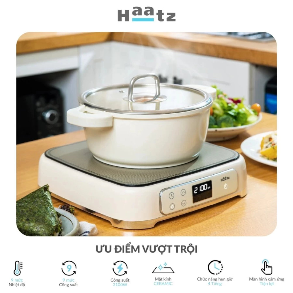 Bếp từ đơn Hàn Quốc CIM260 công suất 2100W, 9 mức nhiệt, bảo hành 2 năm - Hàng chính hãng