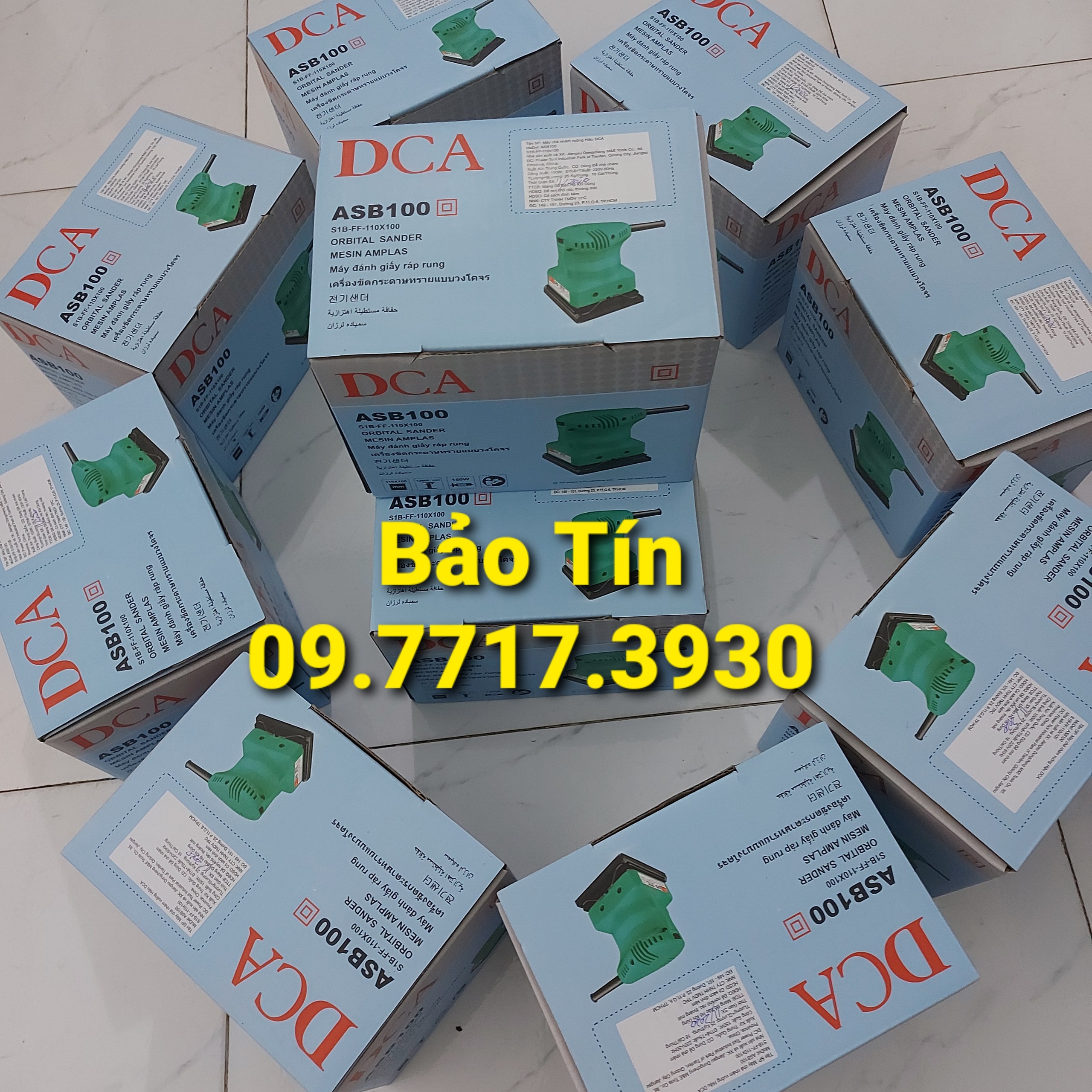 Máy chà nhám vuông 150W DCA ASB100