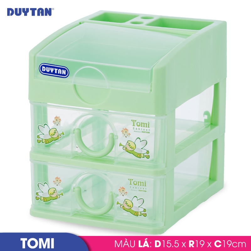 Tủ nhựa Duy Tân Tomi nhỏ 3 ngăn - 32192 - Giao màu ngẫu nhiên - Hàng chính hãng