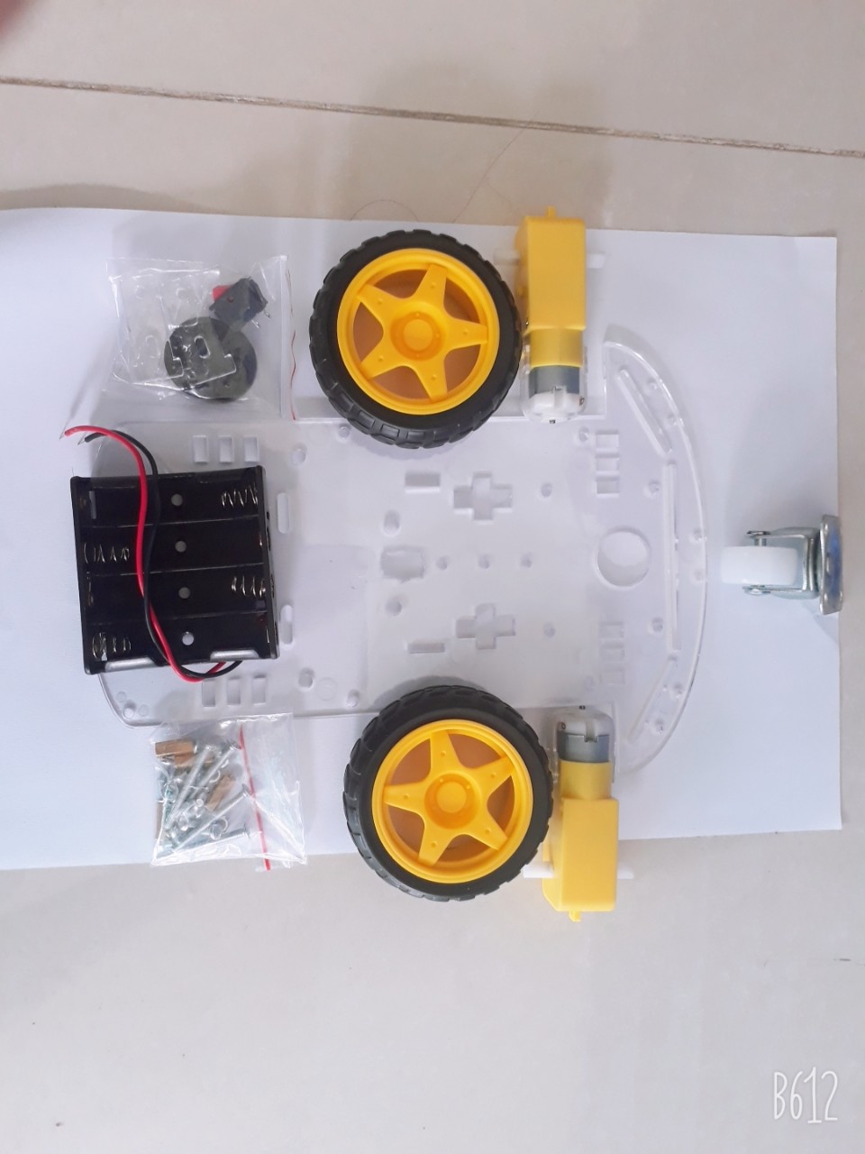 Khung xe robot 2WD 3 bánh