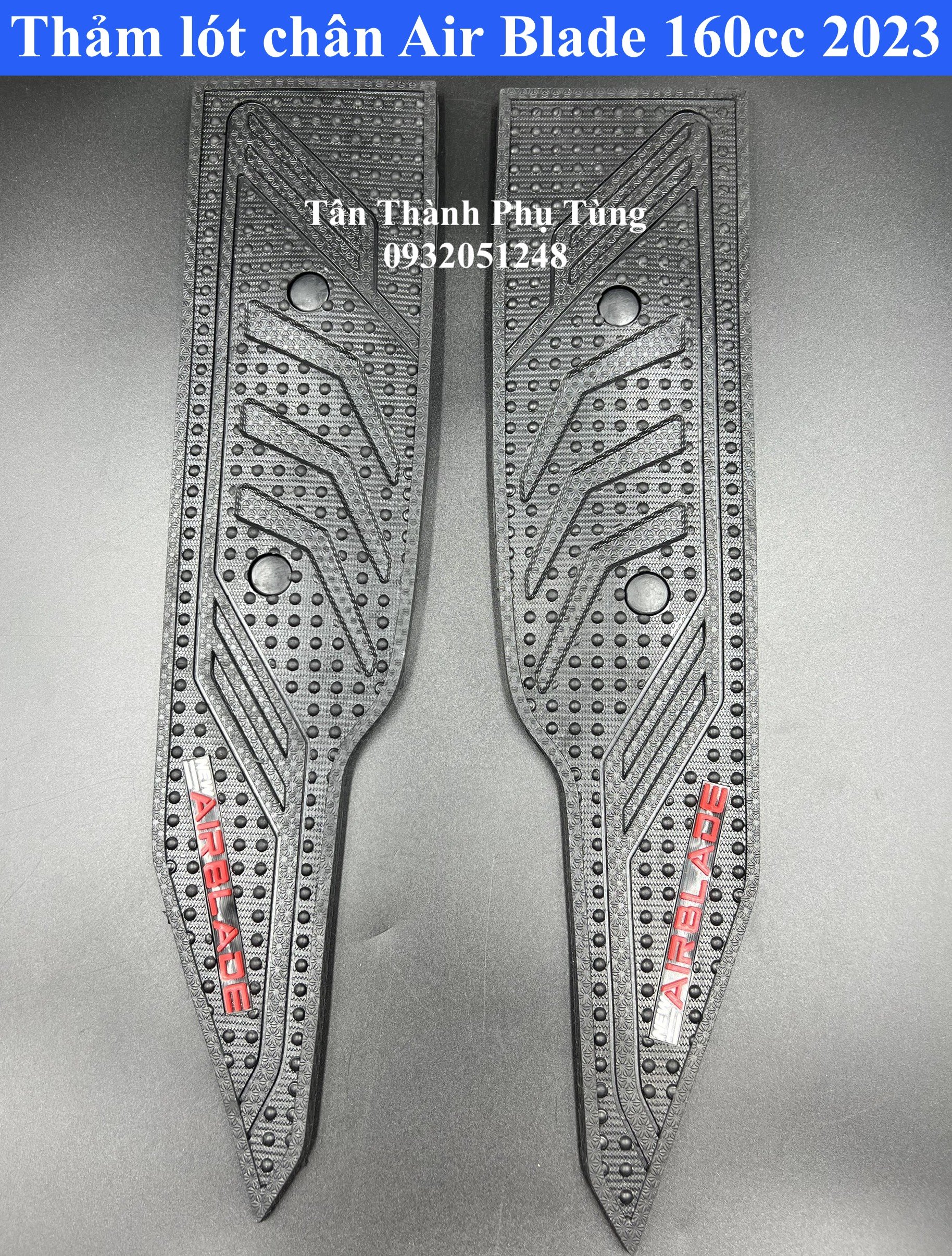 Thảm lót chân dành cho Air Blade 160cc 2023 - Nhựa đen