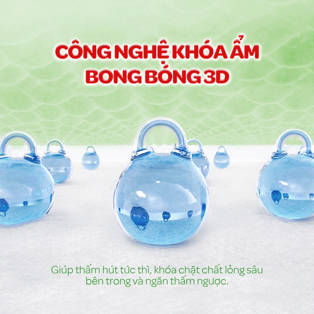 Combo 03 Miếng lót sơ sinh Huggies Tràm Trà Newborn 2 N40/N60