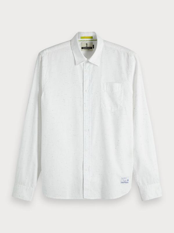 Áo Sơ Mi Tay Dài SCOTCH & SODA FRESH BLUE MELANGE SHIRT - SIZE L-XL