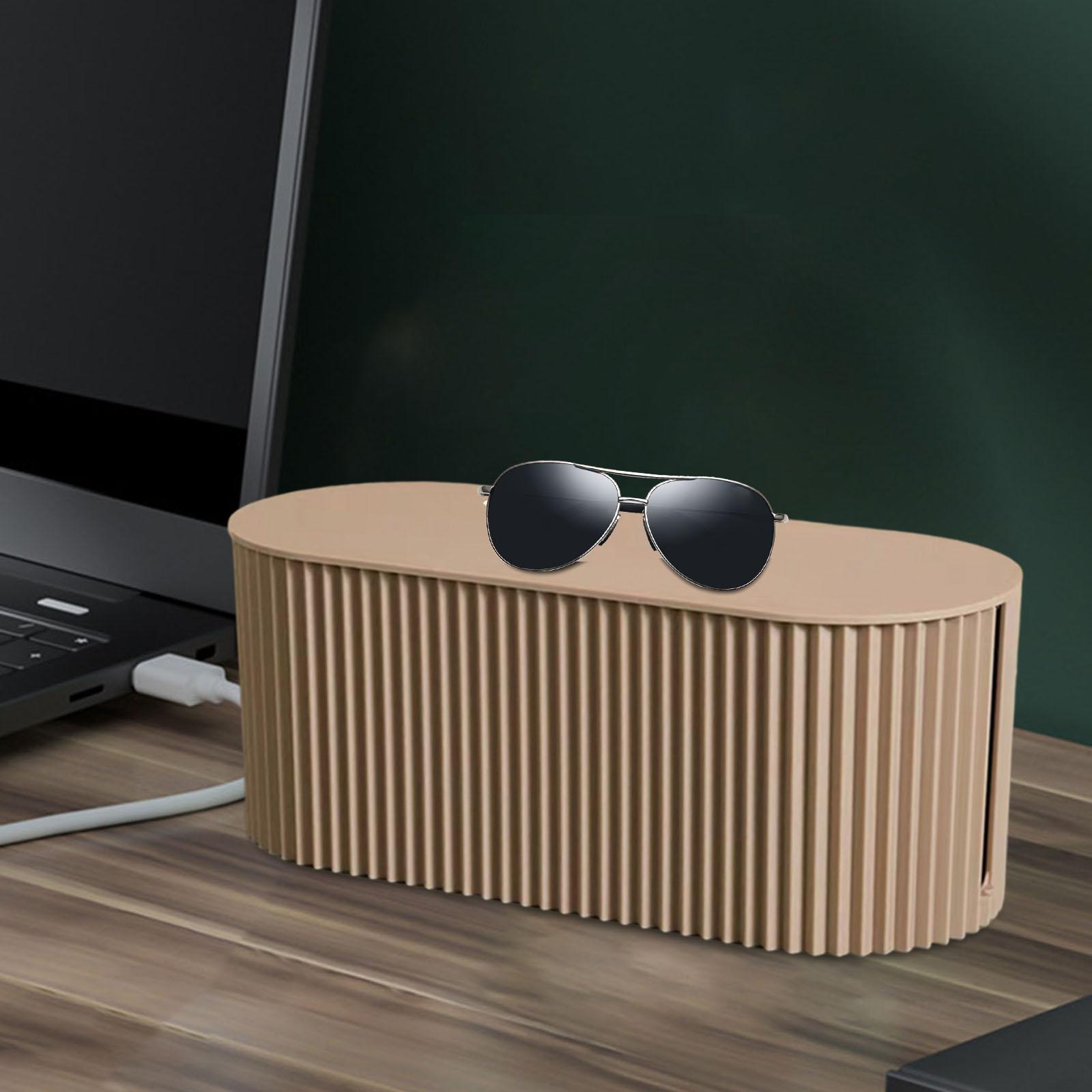 Cable Management Box Hide Conceal Cord Organizer Box for Computer Desk