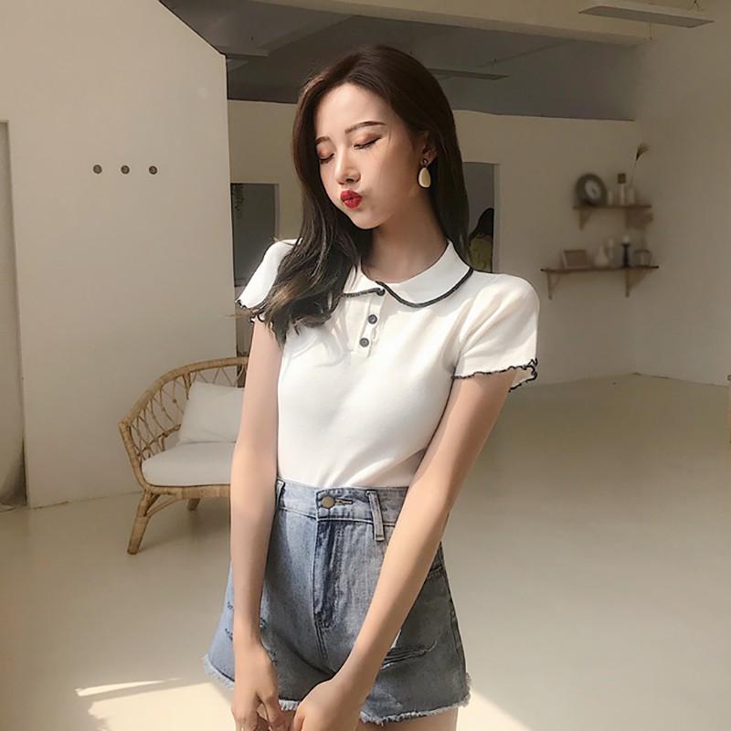 Áo thun nữ tay ngắn kiểu Hàn Quốc