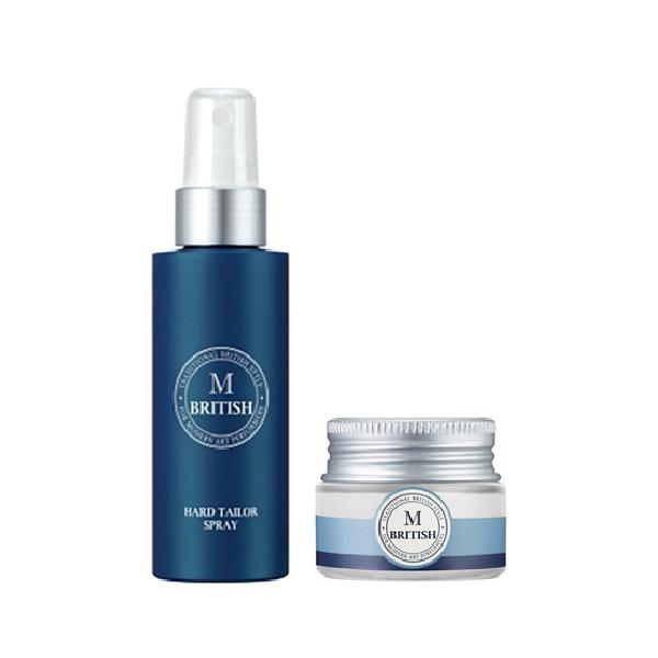 Combo Gôm xịt tóc BRITISH M Hard Tailor Spray 80ml và Sáp vuốt tóc cho nam và nữ BRITISH M Urban Matte Clay 20g