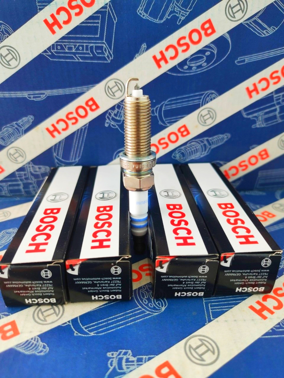 Bugi Bosch Tuýp 14 Ren 12 - Mazda 2, 3, 6, CX-5, CX-8; Honda City, CR-V; Nissan Terra, Teana, Toyota Vios, Altis, Rush 2019