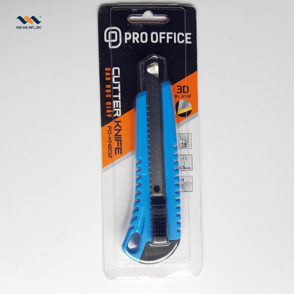 Dao rọc giấy PRO-OFFICE KN202 18mm - 2 lưỡi