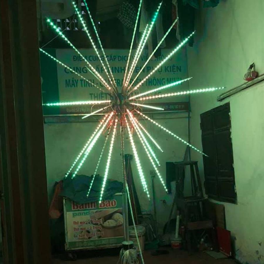 Led pháo bông 25 tia, Led pháo bông cỡ lớn siêu sáng nháy nhiều hiệu ứng