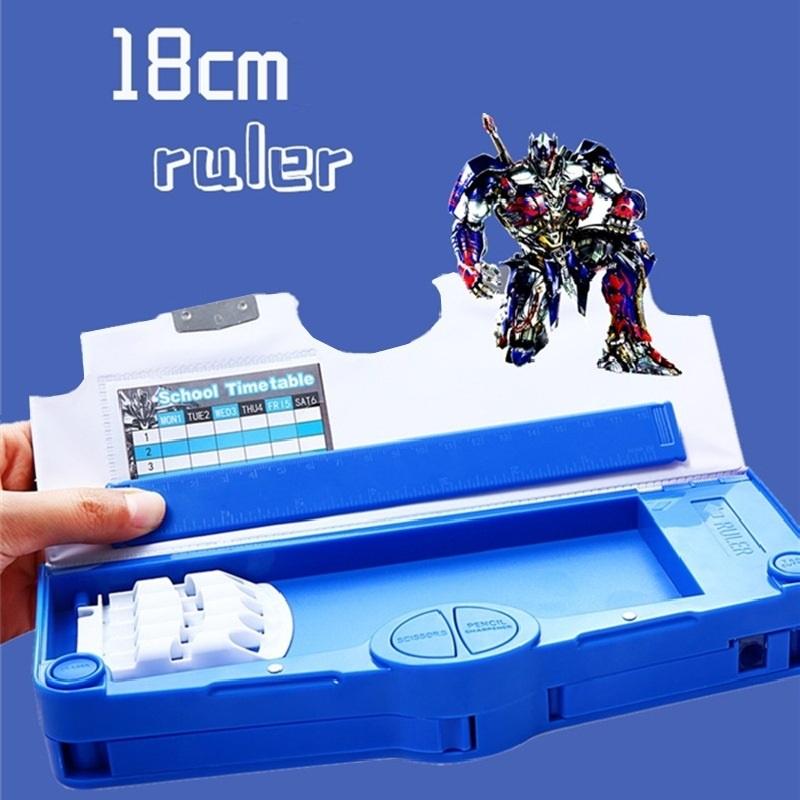 Hộp Bút Cute Đa Năng Nhiều Ngăn Transformers Biến Hình BU04