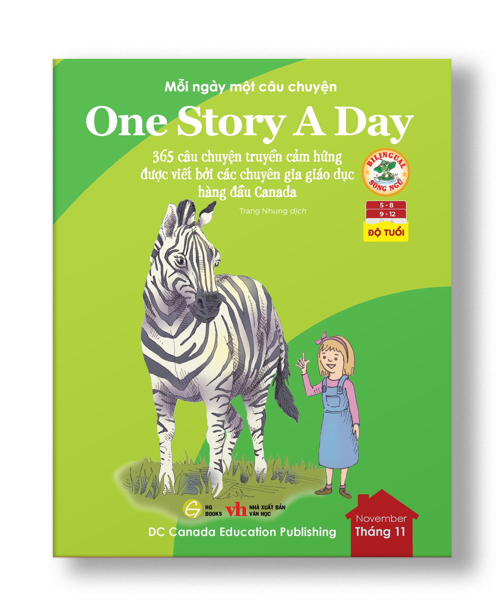 One Story A Day - Sách song ngữ cho bé, 12 cuốn truyện - 365 câu chuyện phát triển trí tuệ và nuôi dưỡng tâm hồn - Tặng kèm file nghe &amp; note từng vựng