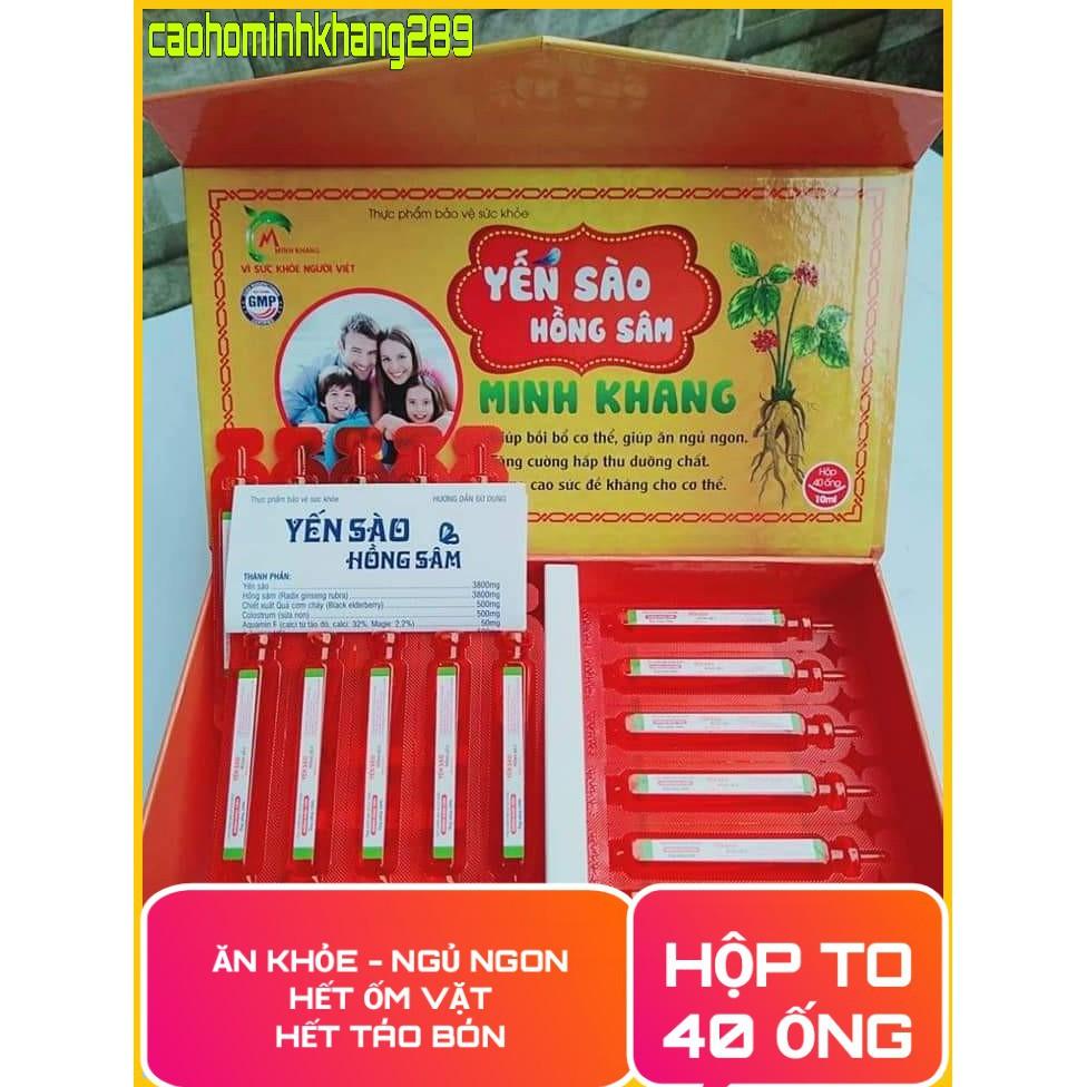 YẾN SÀO HỒNG SÂM MINH KHANG - Hàng Chính Hãng