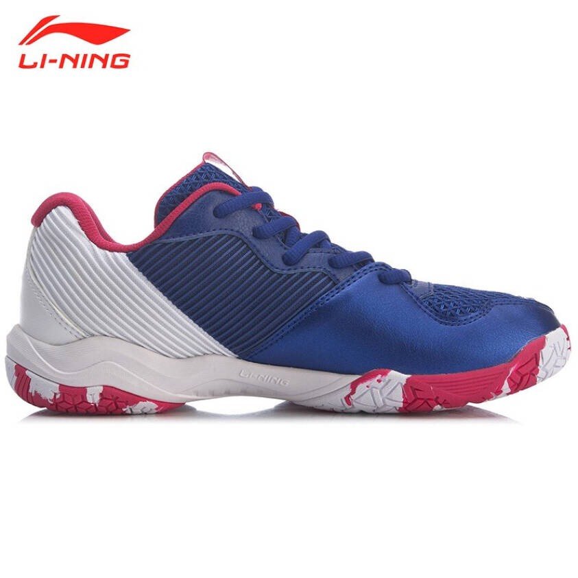 Giày cầu lông Lining AYTR008-2 chính hãng dành cho nữ, đế kếp đàn hồi chống lật cổ chân - Tặng tất thể thao Bendu