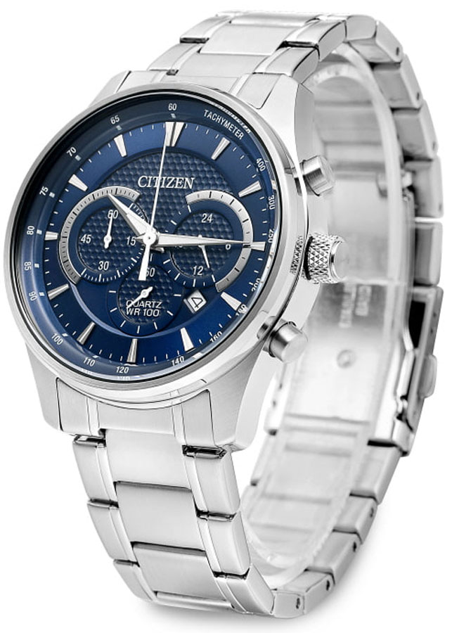 Đồng Hồ Nam Citizen Dây Thép Không Gỉ AN8190-51L - Mặt Xanh