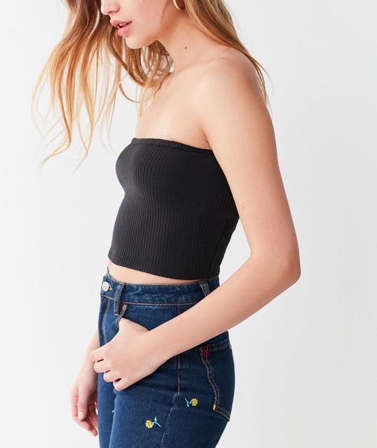 Áo Ống Trơn - Black & White Basic Tube Top