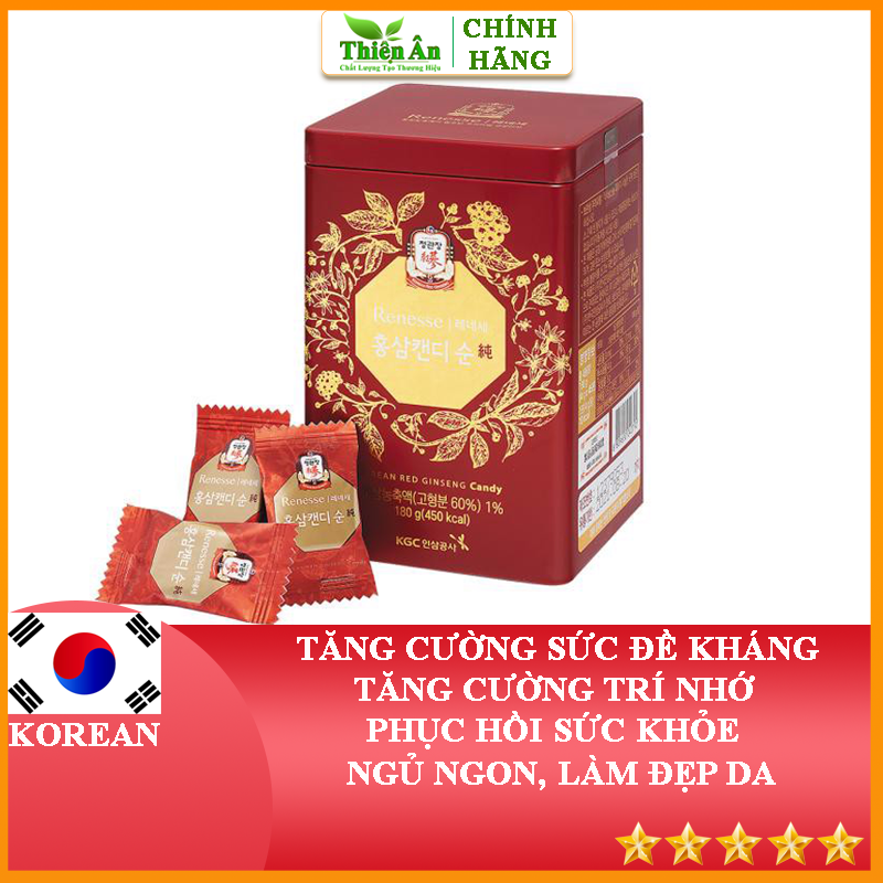 Kẹo Hồng Sâm KGC Cheong Kwan Jang Candy 180g Không Đường