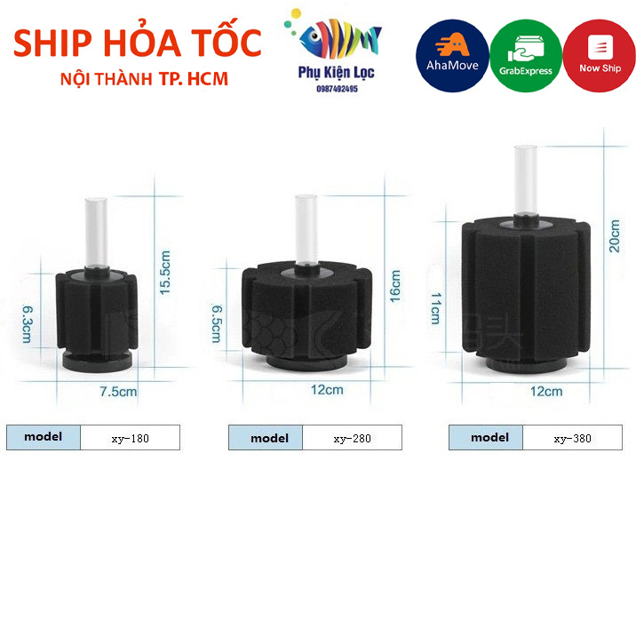 Lọc Sủi Vi Sinh Bio Size Trung Xy-180- 280 - 380 Cho Hồ Cá Cảnh