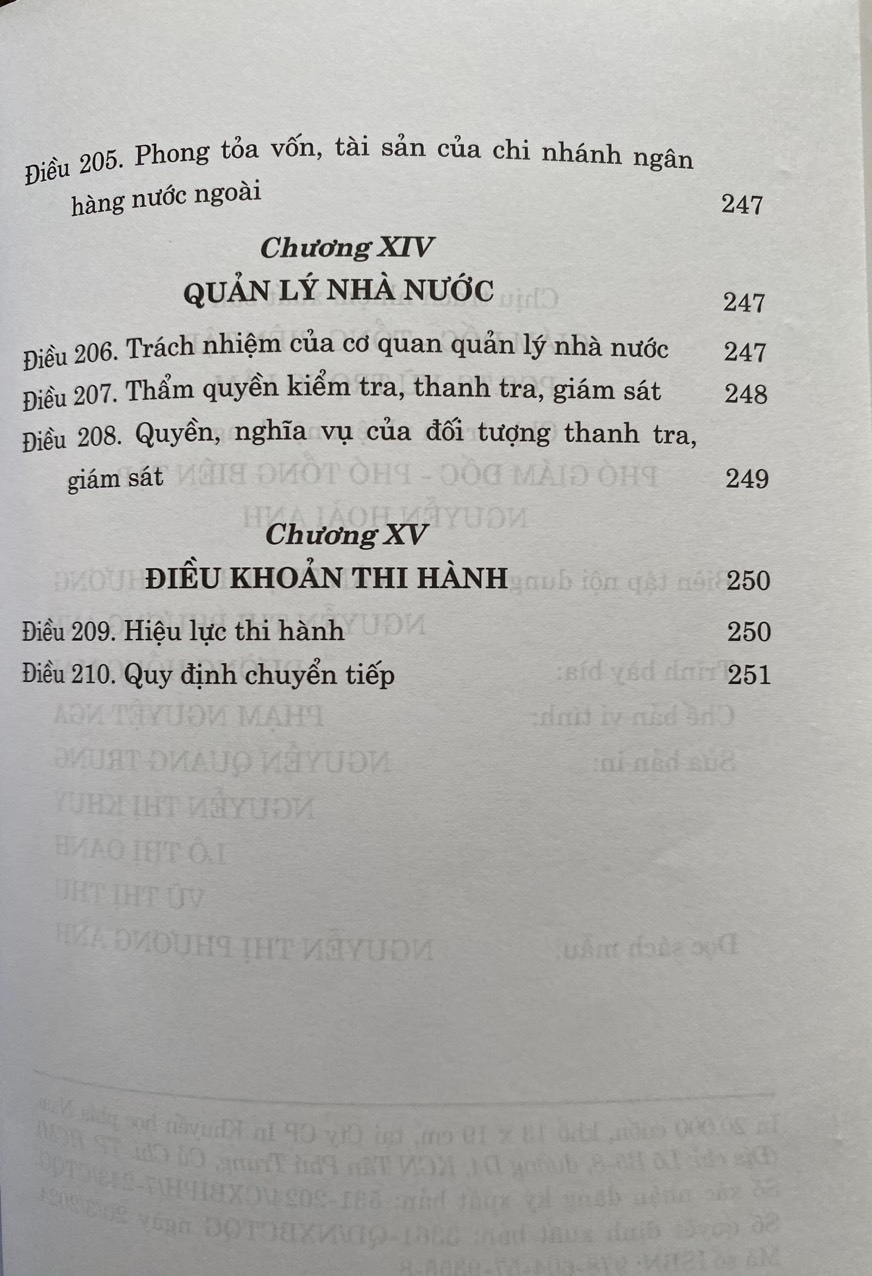 Luật Các Tổ Chức Tín Dụng