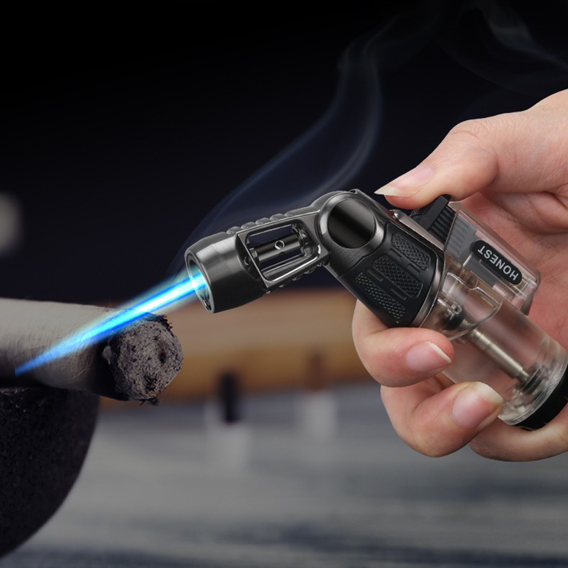Vỏ Hột Quẹt Bật Lửa Gas Honest BCZ771 Khò 1 Tia Cực Mạnh Vòi Xoay 45 độ - Nhiều Màu