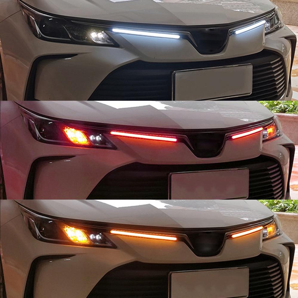 Set 2 đèn led drl báo tín hiệu rẽ cho xe hơi trợ sáng ban ngày