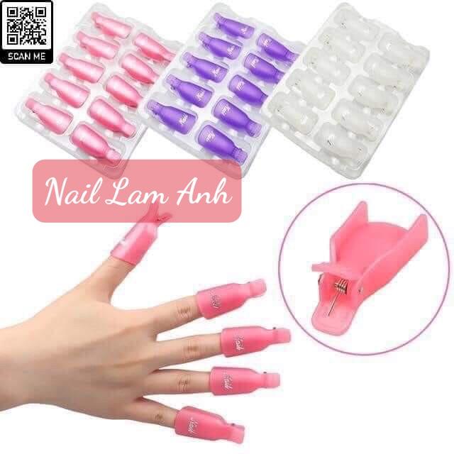 Kẹp ủ tay làm nail set 10 ngón, kẹp ủ phá gel, kẹp ủ móng tay tháo gel