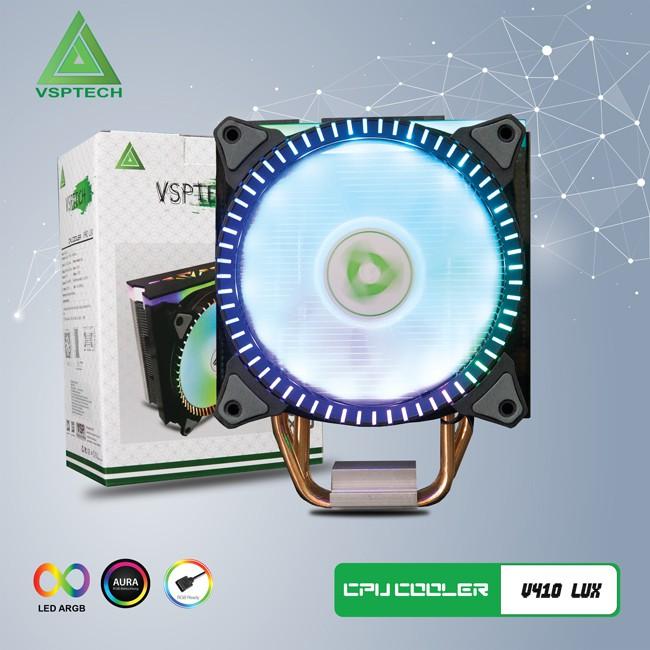 Quạt Tản Nhiệt V410 LUX ĐEN (4U-12cm) Sync LED ARGB