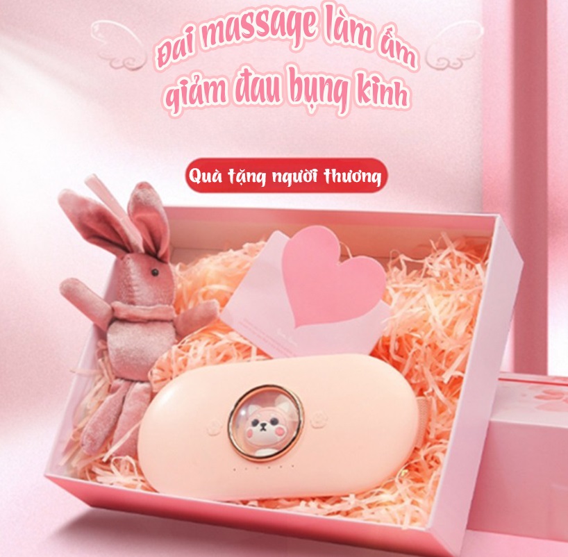 Đai massage làm ấm bụng Sothing M28, giảm đau bụng kinh cho phụ nữ đến kỳ với 5 chế độ massagge, 4 mức nhiệt- Hàng chính hãng