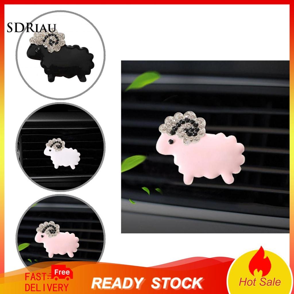 Kẹp Khuếch Tán Nước Hoa Hình Cừu Bằng Kim Loại Cho Xe Hơi
