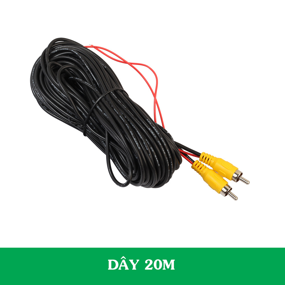 Dây camera lùi ô tô chân cắm AV chiều dài 6m,10m,15m,20m