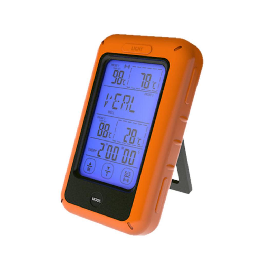 Wireless Remote Digital Food Meat Thermometer Instant Read with Dual Probe for Grill BBQ