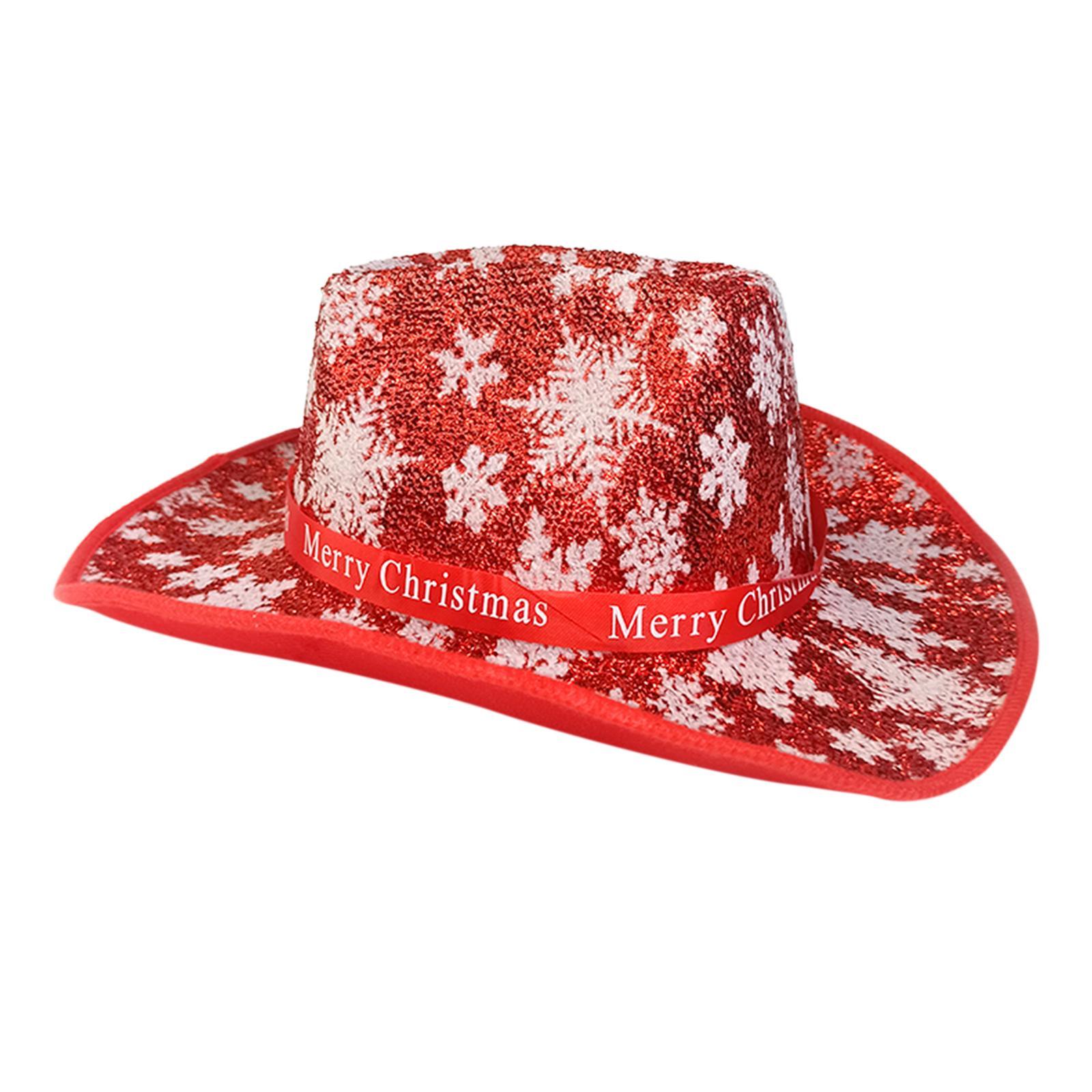 Western Cowboy Hat Wide Brim Cowgirl Hat for Christmas Carnival Costume