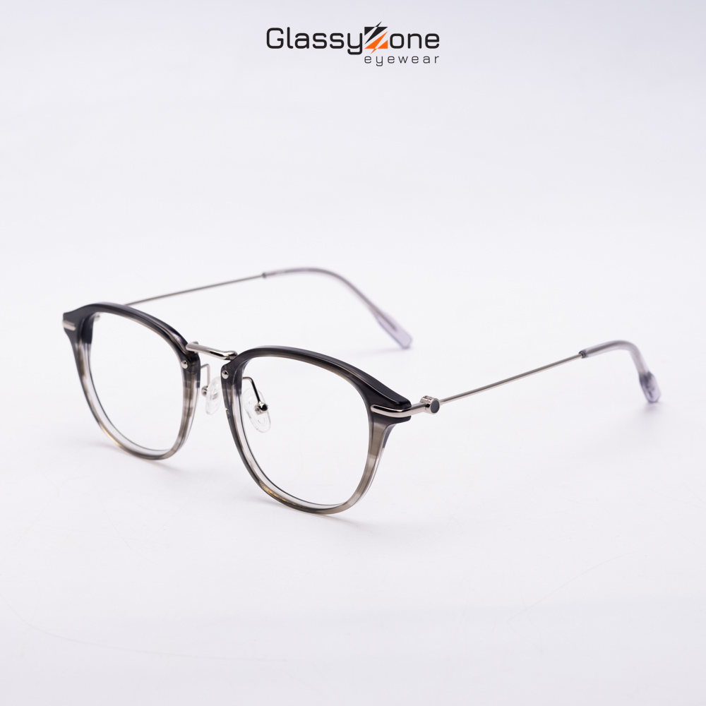 Gọng kính cận, Mắt kính giả cận kim loại Form Oval thời trang Nam Nữ Avery Wilkie - GlassyZone