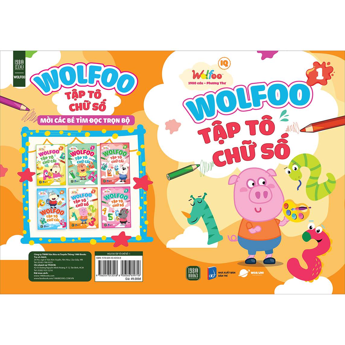 WOLFOO Tập Tô Chữ Số
