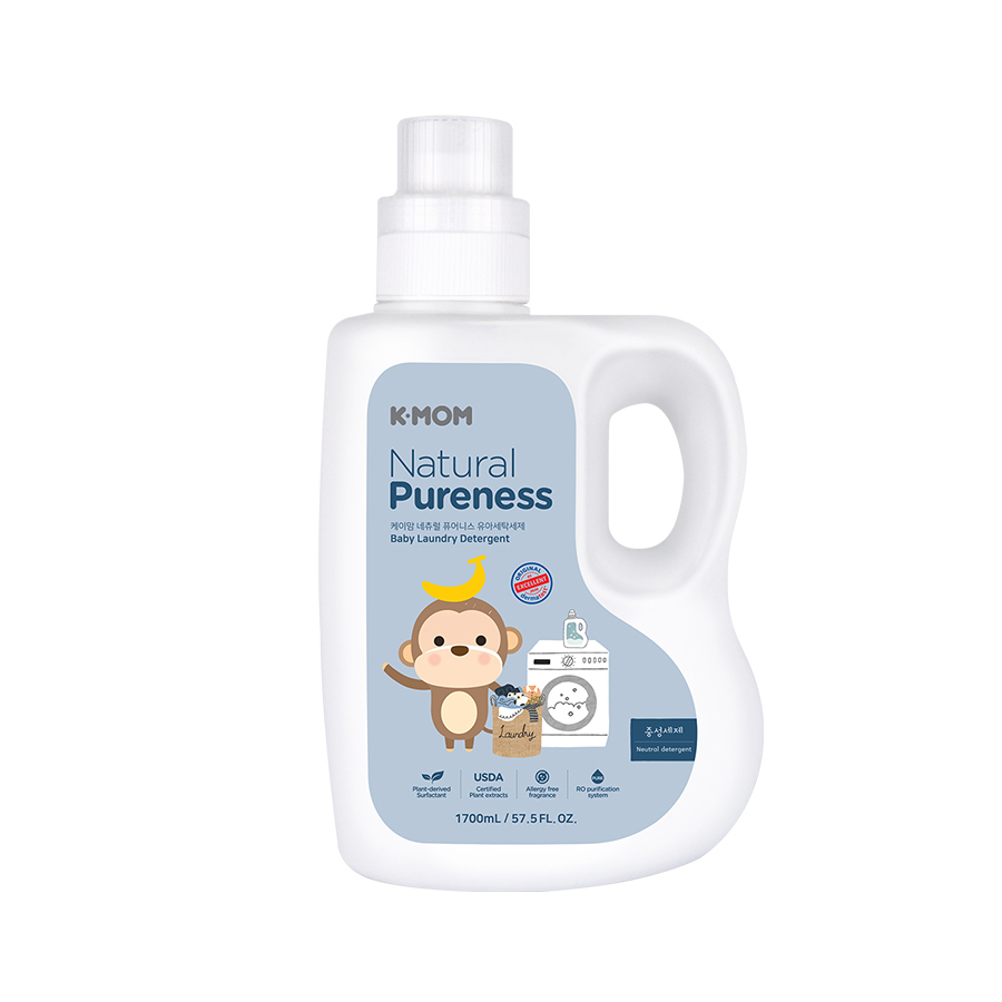 Nước giặt đồ sơ sinh hữu cơ KMom Hàn Quốc- CHAI 1700ML
