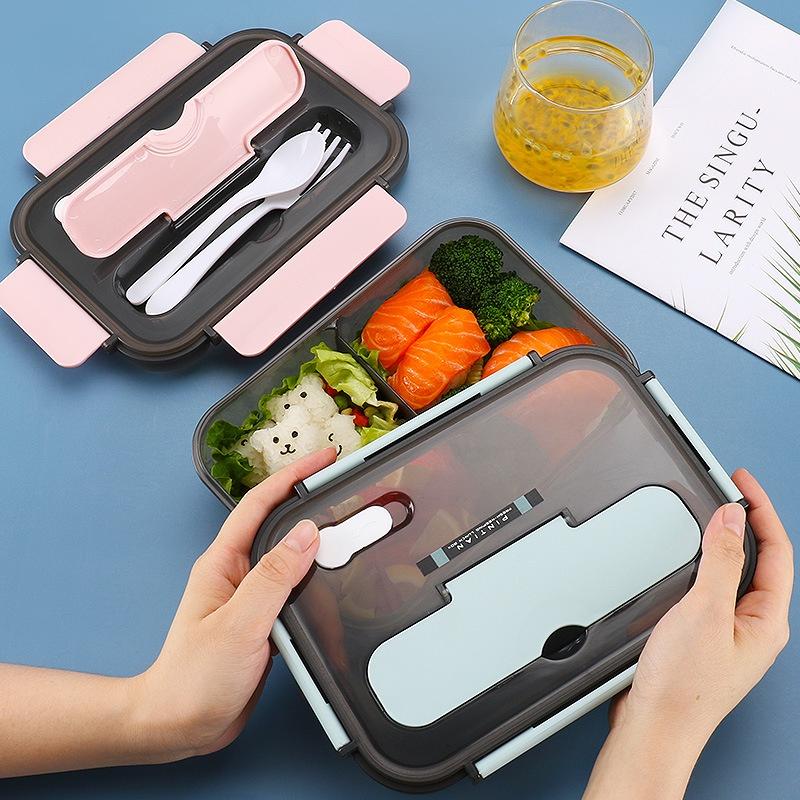 [HSP99] Hộp cơm giữ nhiệt văn phòng Happy Home 1977[Giá hủy diệt]đựng cơm chia ngăn 1100ml - 1500ml có muỗng + đũa