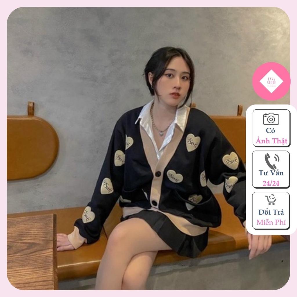 Áo Khoác Cardigan S.W.E Love Nỉ Bông Chất Mịn Đẹp