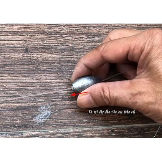 Chì câu cá tròn xuyên tâm 120g đủ size