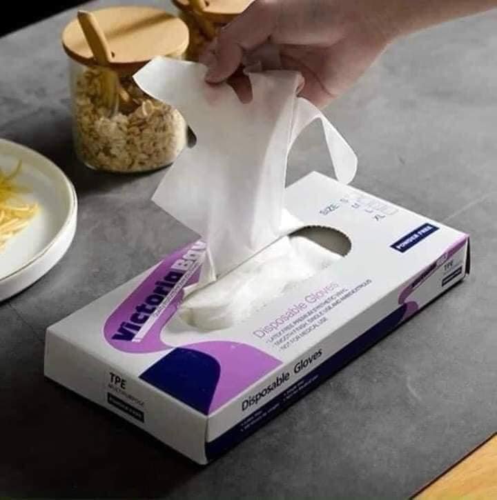 Sét 50 đôi găng tay/ bao tay nilong siêu dai bằng TPE không mùi, tự hủy sinh học an toàn cho người dùng và môi trường - HÀNG LOẠI 1 CHỐNG RÁCH TUYỆT ĐỐI