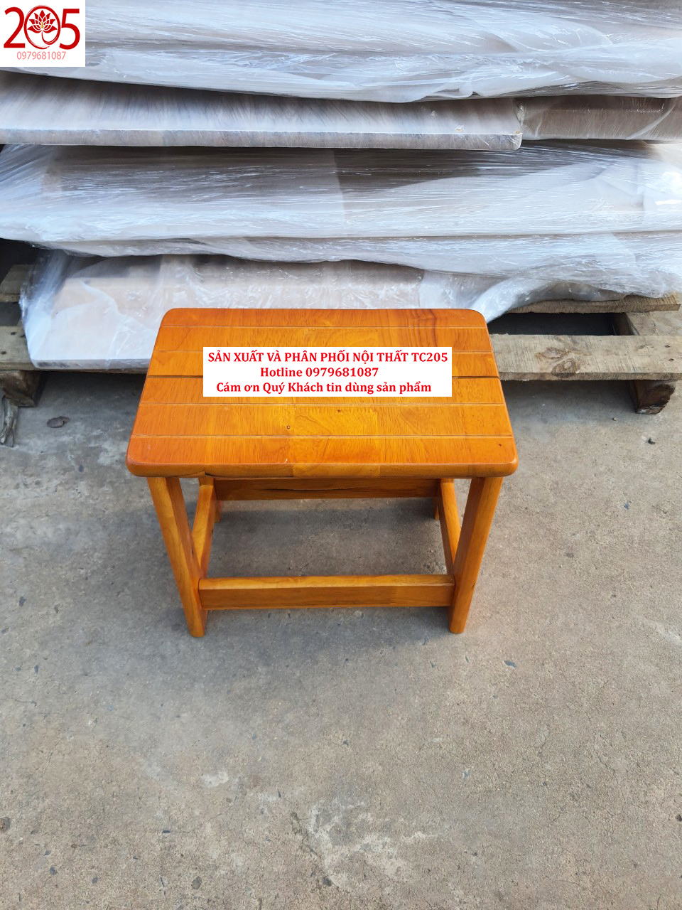 Ghế vạn năng, ghế đôn, ghế nhỏ gỗ - 205 TC small wooden chair