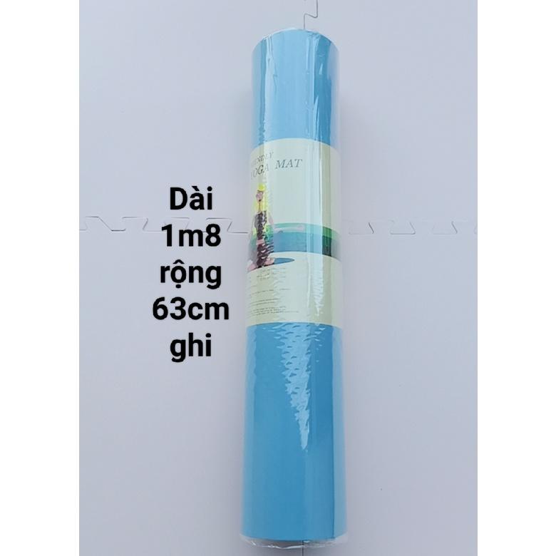 Thảm tập yoga KT: 1m83x63cm sp cao cấp có lớp cao su non chống trơn chống trượt giá 85000