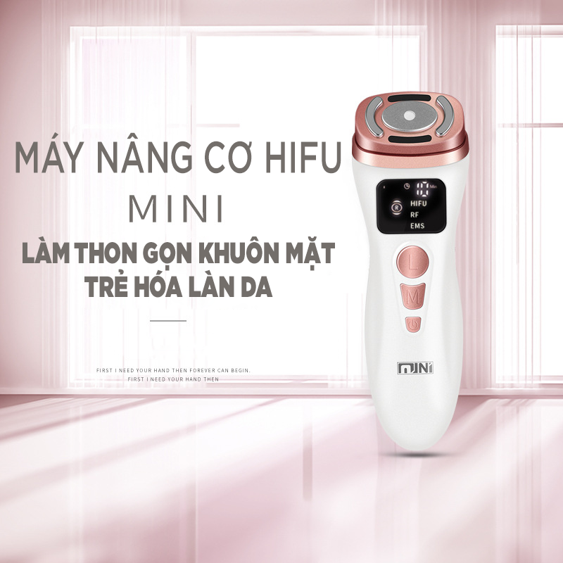 Máy Nâng Cơ Mặt HIFU, Nâng Cơ Xóa Nhăn Trẻ Hóa Căng Bóng Da- Công Nghệ Siêu Âm, Sóng RF, Xung Điện EMS Thế Hệ Mới 2022