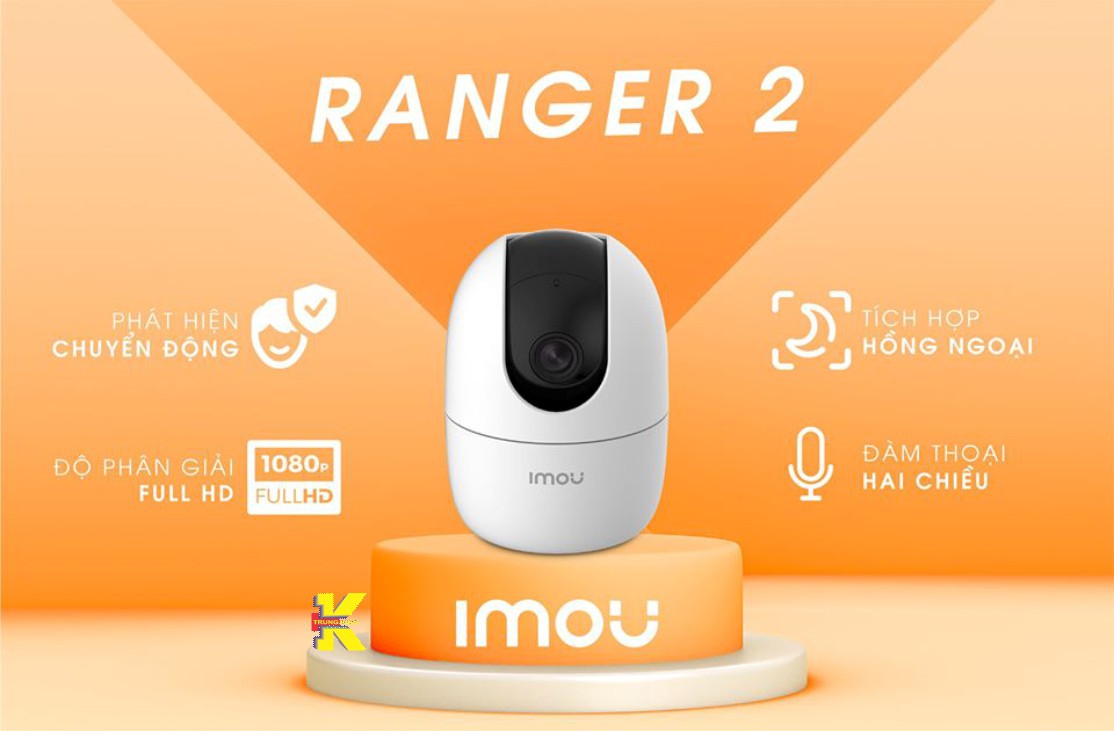 Camera WiFi Imou A22EP-G 2.0Mp 1080P (Không thẻ nhớ) Đàm thoại 2 chiều Quan sát ngày đêm - Hàng chính hãng FPT phân phối