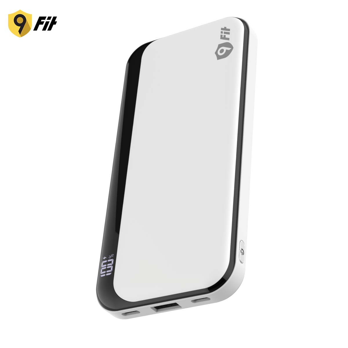 Sạc dự phòng 9FIT Pro 10,000mAh /3.7V Li-Polymer - 9PP10K04B, hỗ trợ sạc nhanh - Hàng chính hãng
