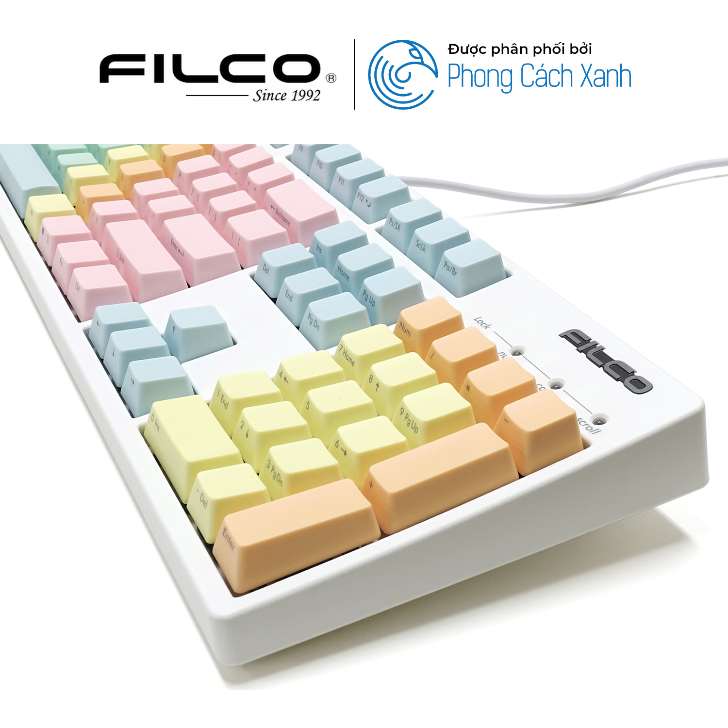 Bộ keycap Filco Macaron 104 phím - Chữ Ninja - Hàng Chính Hãng