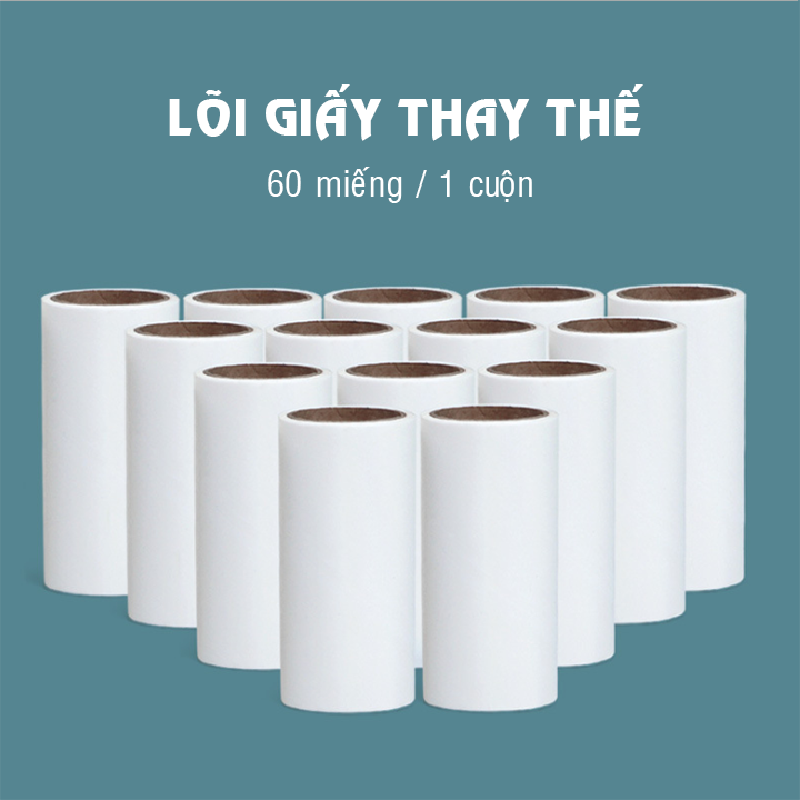 Combo 2 lõi lăn bụi,lăn lông chó mèo làm sạch giường nệm(không kèm cây)