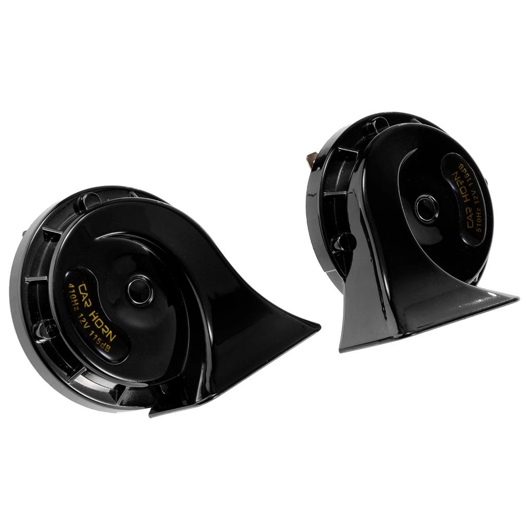 2 Pieces Basin Type Speaker Auto Car Universal Used 4A Dual-tone Snail Horn